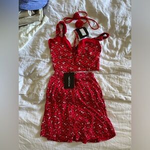 Red Floral 2 piece set